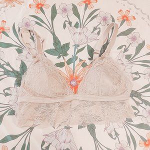 🦋 2/$20Victoria's Secret Long Line Pink Lace Bralette